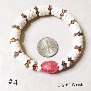 Pink Bangle Stretch Bracelet! Feminine & Sexy! Uncomplicated Every Day Wear!